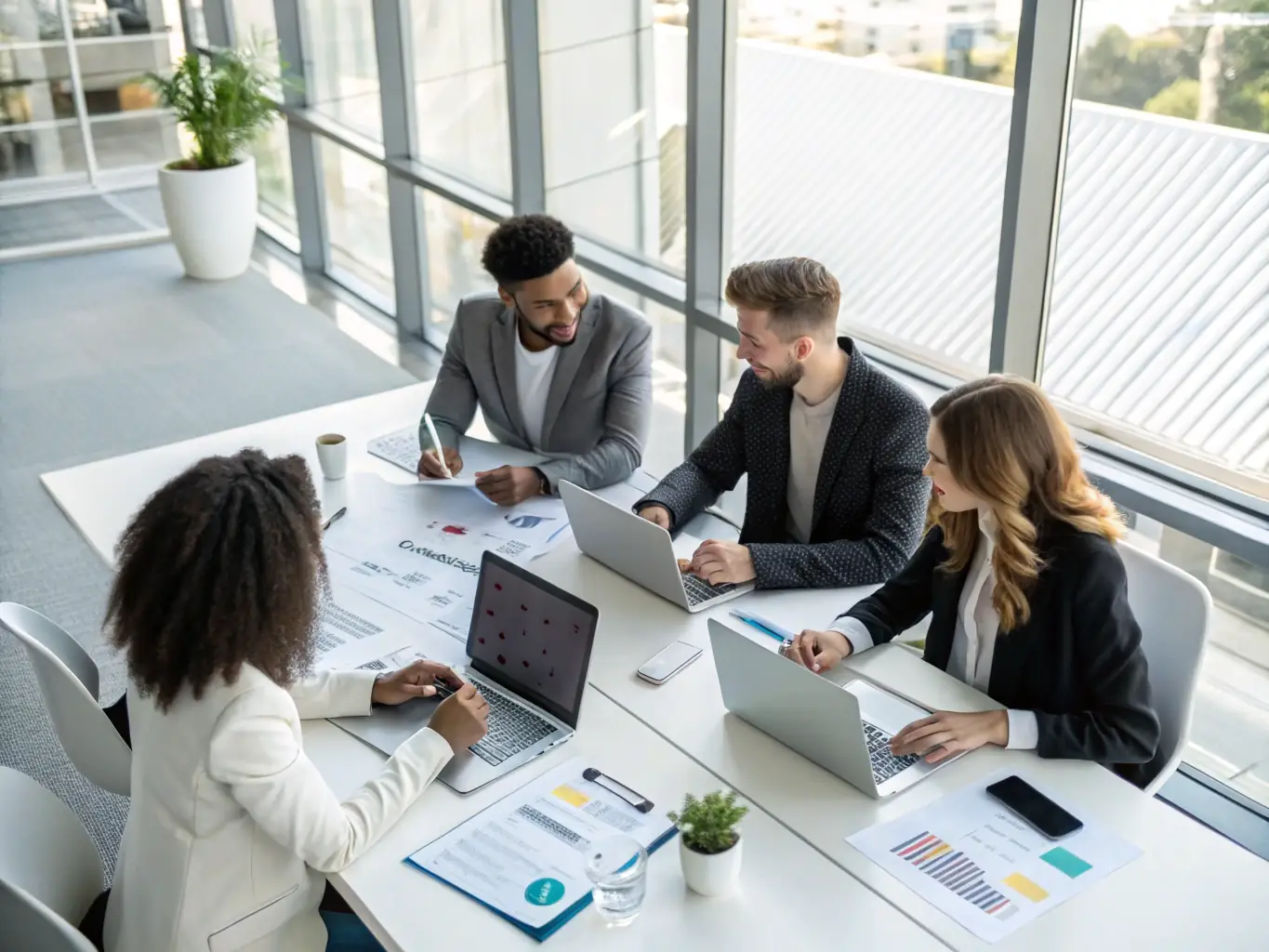 An image of industry experts analyzing market trends and data, highlighting their deep understanding of the employment landscape.