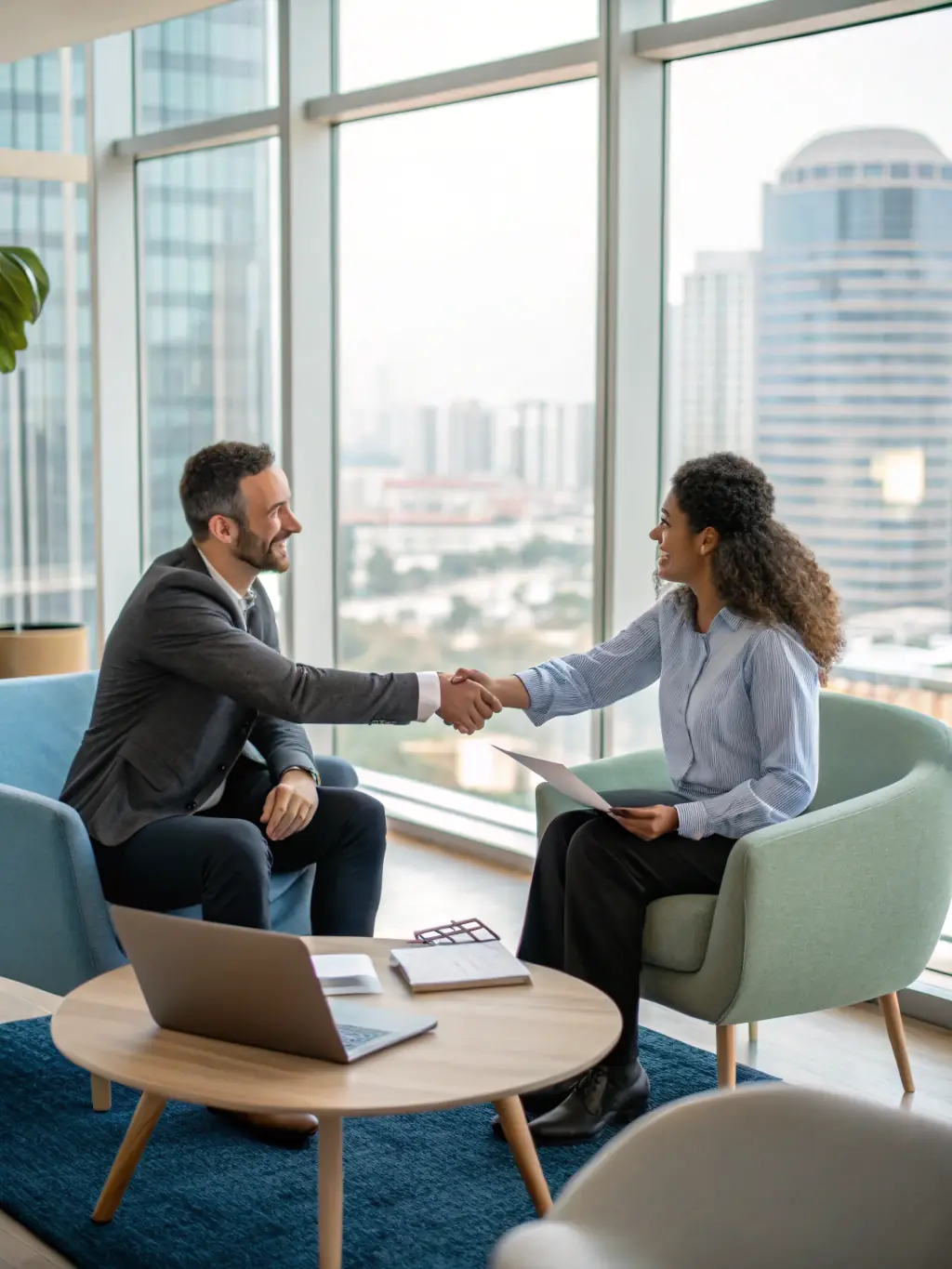 An image of a successful candidate being onboarded, representing Xspacehr's role in facilitating smooth and efficient hiring processes.